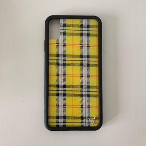 Plaid Wildflower iPhone XS Max case
